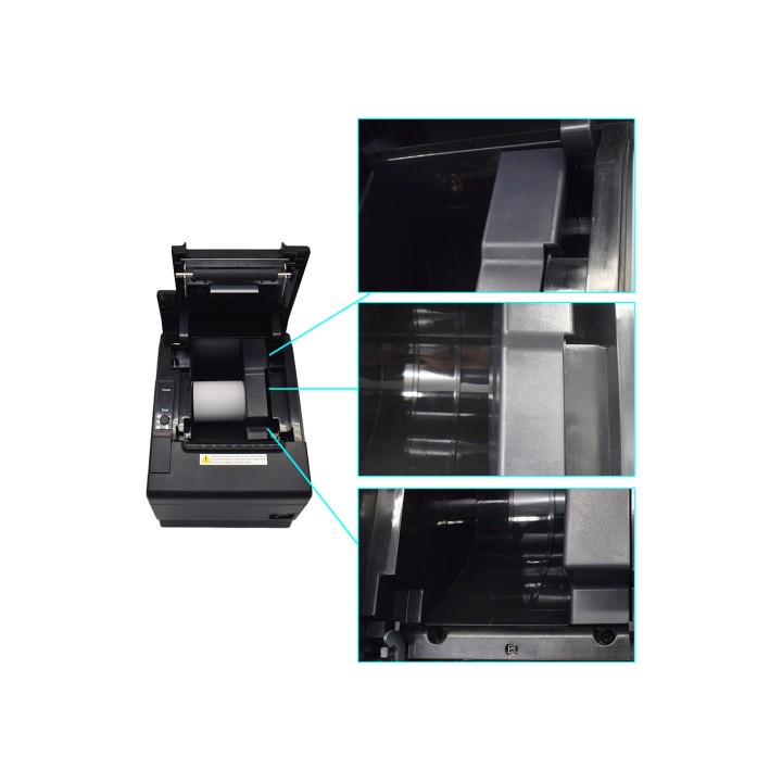 Impresora EQUIP Térmica USB/RS-232/RJ-11 Negra (351005)