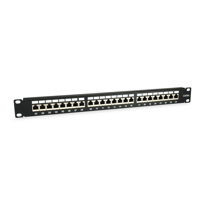 Panel Conexión Blindado EQUIP 24xRJ45 Cat.6A (326625)
