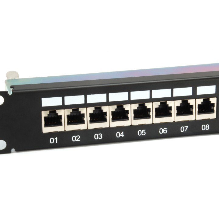 Panel Conexión Blindado EQUIP 24xRJ45 Cat.6A (326625)