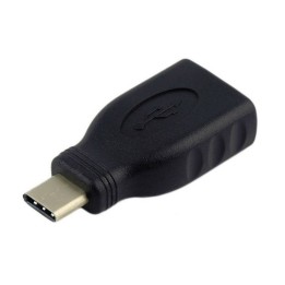 Adaptador AISENS USB-C/M a USB-A/H Negro (A108-0323)