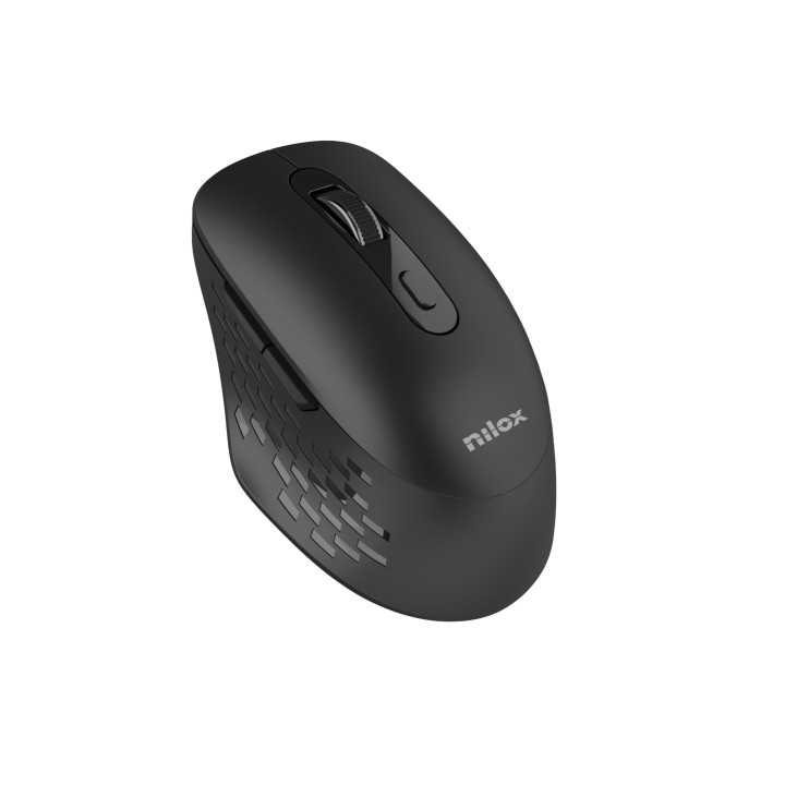 Ratón NILOX RF Wireless/BT 1600dpi Negro (NXMODWI01)