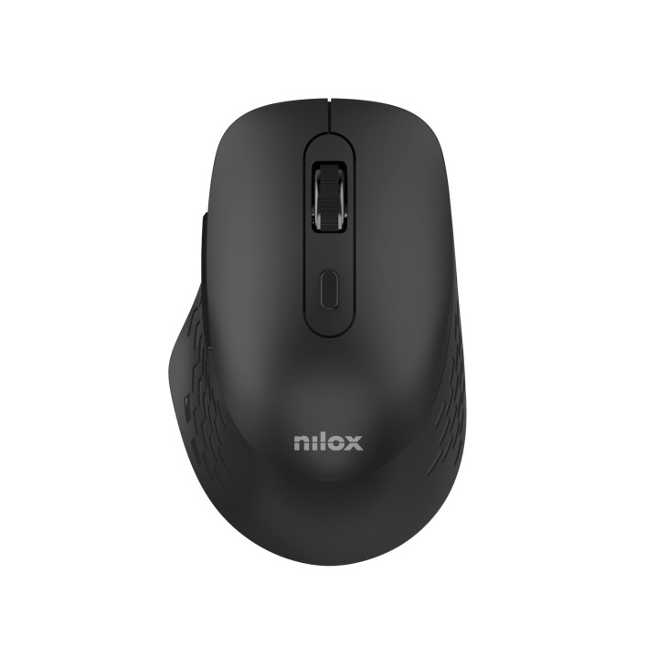 Ratón NILOX RF Wireless/BT 1600dpi Negro (NXMODWI01)