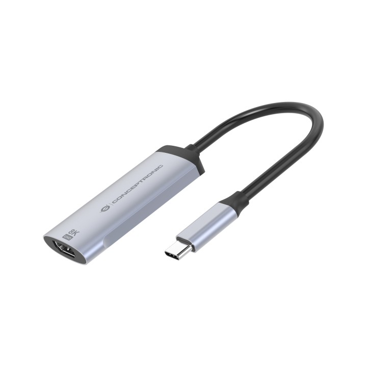 Adaptador CONCEPTRONIC USB-C a HDMI 8K Plata (ABBY23G)