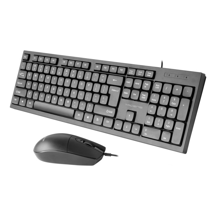 Teclado+Ratón TACENS USB 1600dpi Negro (ACP02ES)