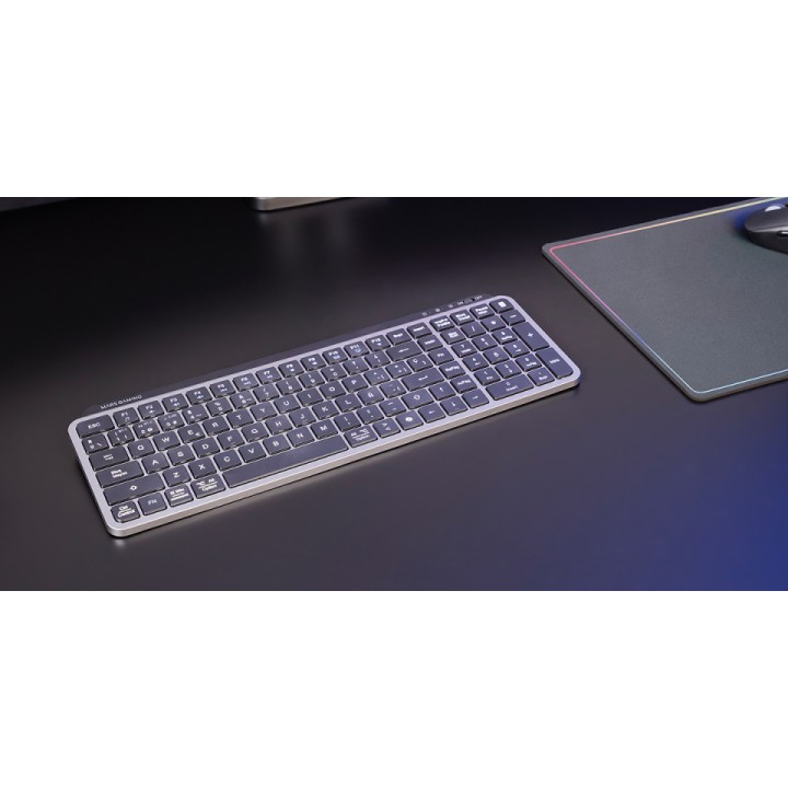 Teclado Mars Gaming Bluetooth Negro (MKSILENKEYSES)