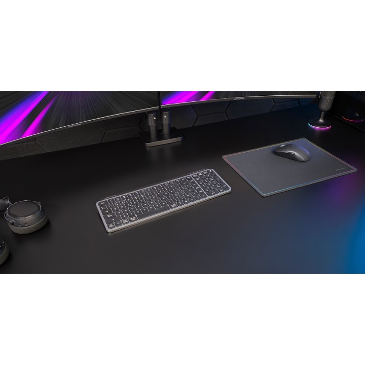 Teclado Mars Gaming Bluetooth Negro (MKSILENKEYSES)