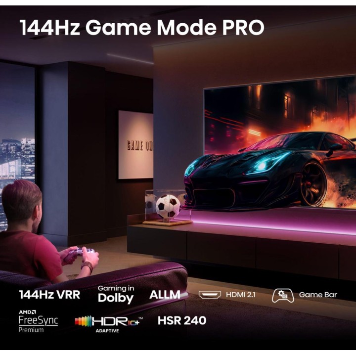 TV Hisense E7Q PRO 100" QLED 4K UHD Negro (100E7Q PRO)