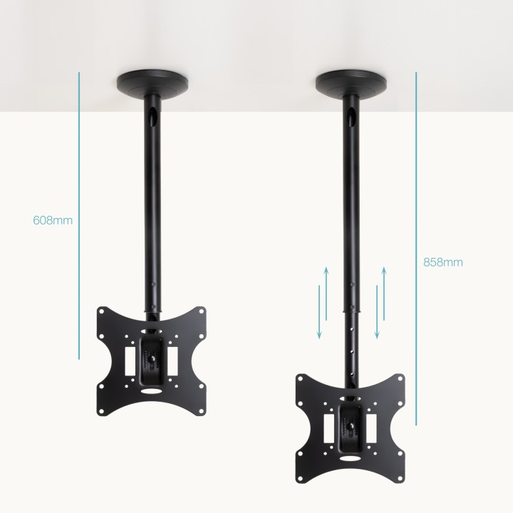 Soporte Techo TooQ 23"-42" Máx 30Kg (LPCE2301TSLI-B)