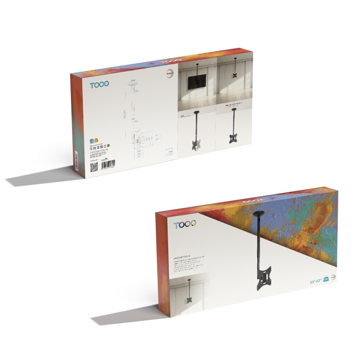 Soporte Techo TooQ 23"-42" Máx 30Kg (LPCE2301TSLI-B)