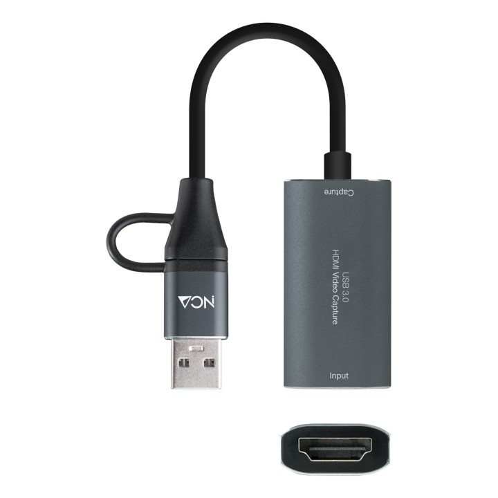 Capturadora Video Nanocable HDMI a USB-A/C (10.15.0001)