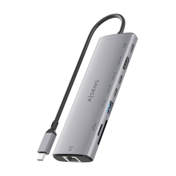 Docking Station Aisens 8en1 Usb-C (ASUC-8P033-GR)