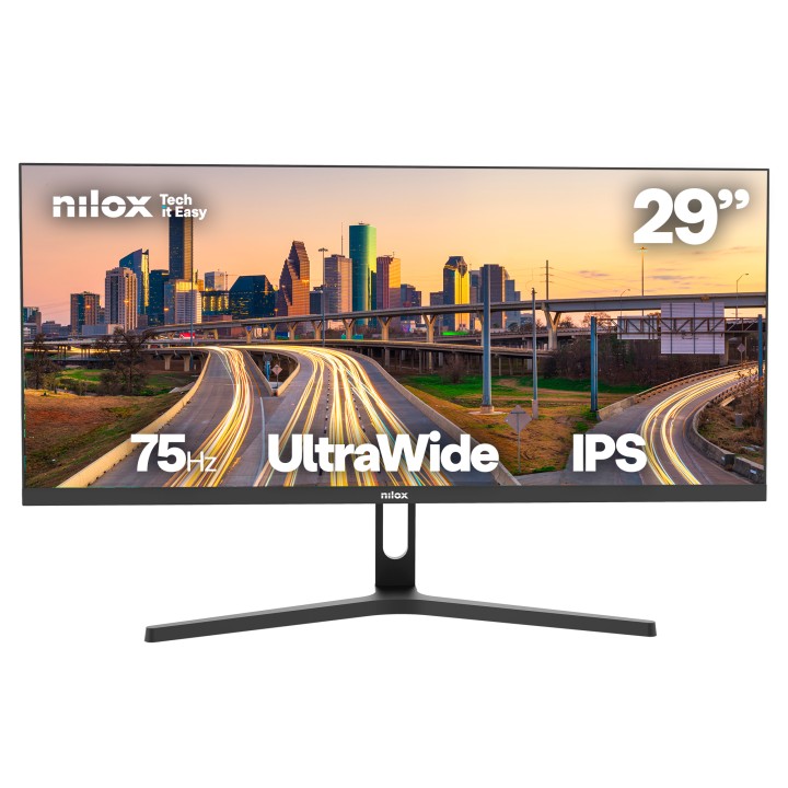 Monitor NILOX 29" LED IPS 2K QHD 75Hz Negro (NXM29UW01)