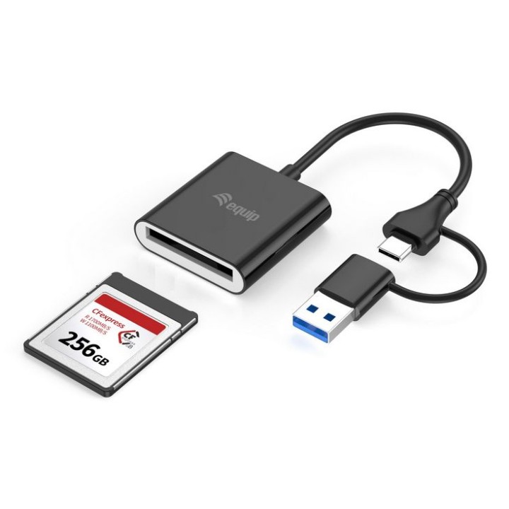 Lector de Tarjetas EQUIP USB-C + Adap USB-A (245461)