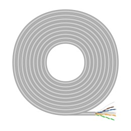 Cable AISENS RJ45 Cat.6 CCA AWG23 500m Gris (A135-0743)