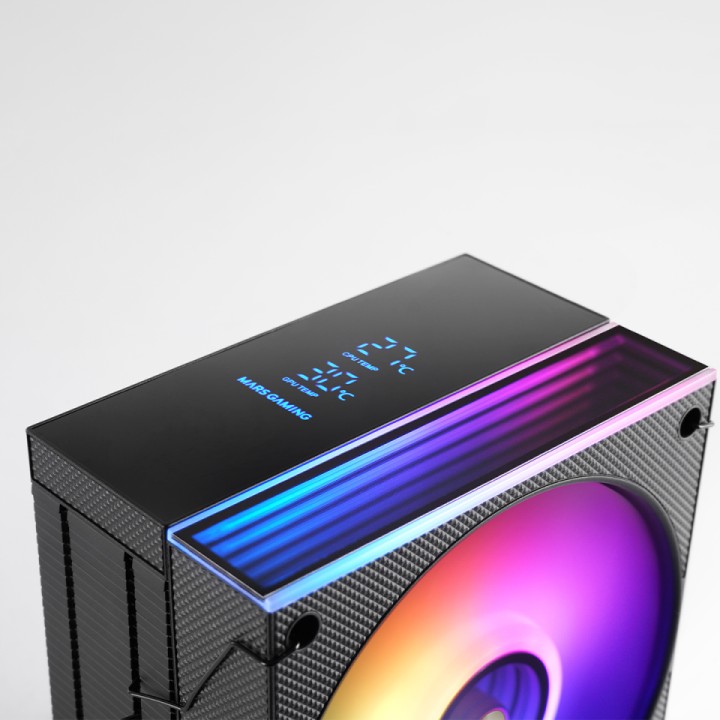 Ventilador CPU Mars Gaming ARGB 120mm Negro (MCPULCD)