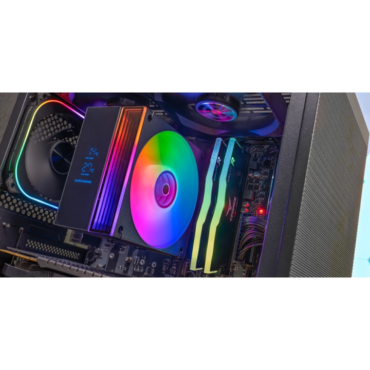 Ventilador CPU Mars Gaming ARGB 120mm Negro (MCPULCD)