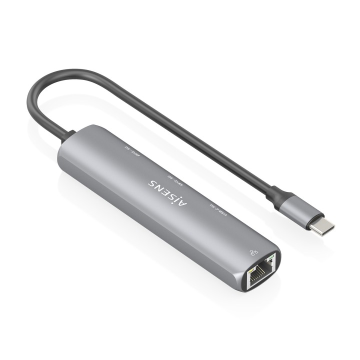 Dock AISENS USB-C a 2USB-A/1USB-C/1RJ45 (ASUC-4P039-GR)