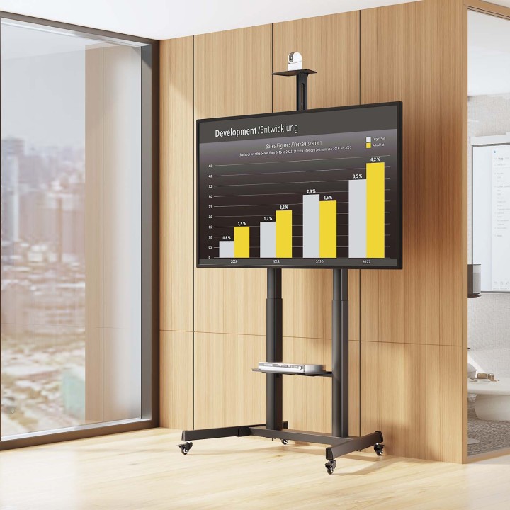 Soporte de Suelo AISENS 60"-100" Negro (FT100TE-403)
