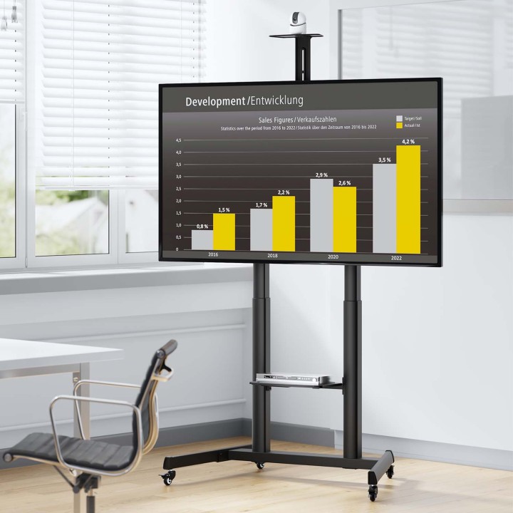 Soporte de Suelo AISENS 60"-100" Negro (FT100TE-403)