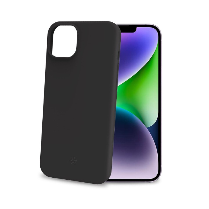 Funda CELLY Cromo 6.7" iPhone 15 Plus Negra (CROMO1055B