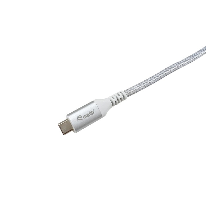 Cable EQUIP USB-C/M a USB-C/H 1m Blanco (EQ128376)