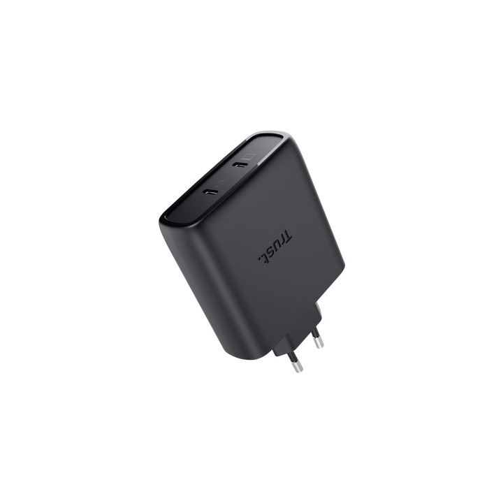 Cargador Trust Maxo GaN 100W 2xUSB-C Cable 2m (25527)