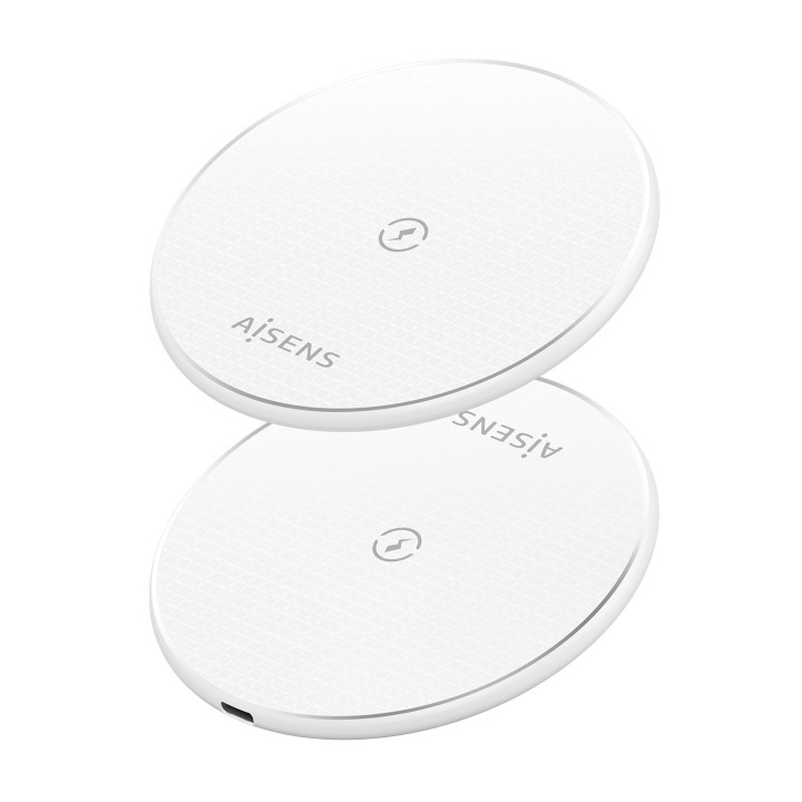 Cargador AISENS Inalámbrico Qi USB-C (ASCH-15W1WC057-W)