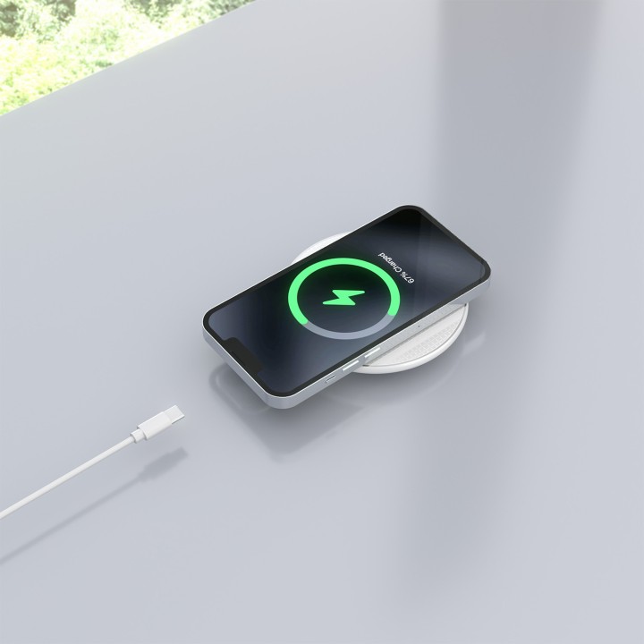 Cargador AISENS Inalámbrico Qi USB-C (ASCH-15W1WC057-W)