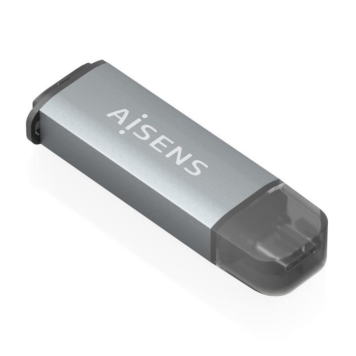 Lector Tarjetas AISENS USB-C 3.0 Gris (ASCR-2C10-GR)