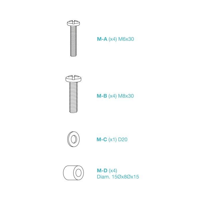 Soporte Pared TooQ 32"-75" Fijo Máx. 45Kg (LP1030F-B)