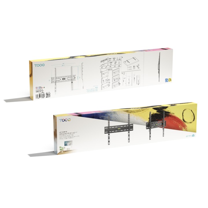 Soporte Pared TooQ 32"-75" Fijo Máx. 45Kg (LP1030F-B)