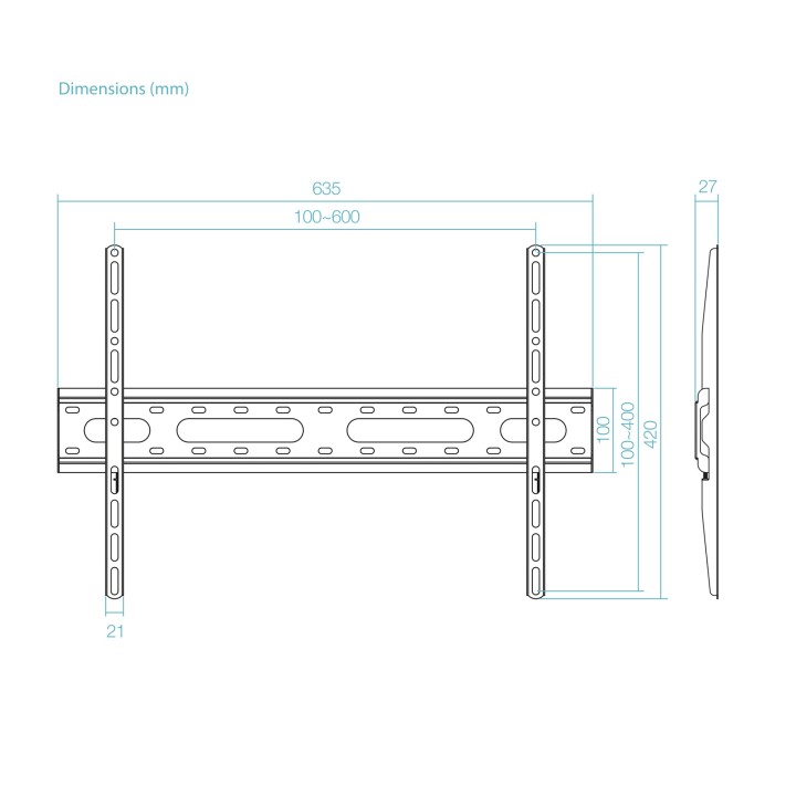 Soporte Pared TooQ 37"-80" Inclinable (LP1082F-B)