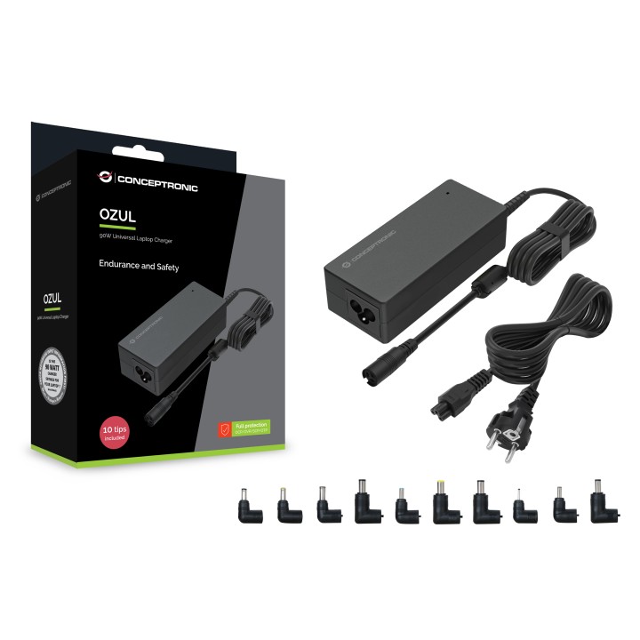 Cargador CONCEPTRONIC para portátil 90W (OZUL08B10)