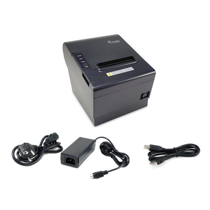Impresora EQUIP Térmica USB/RJ-11 WiFi Negra (351006)