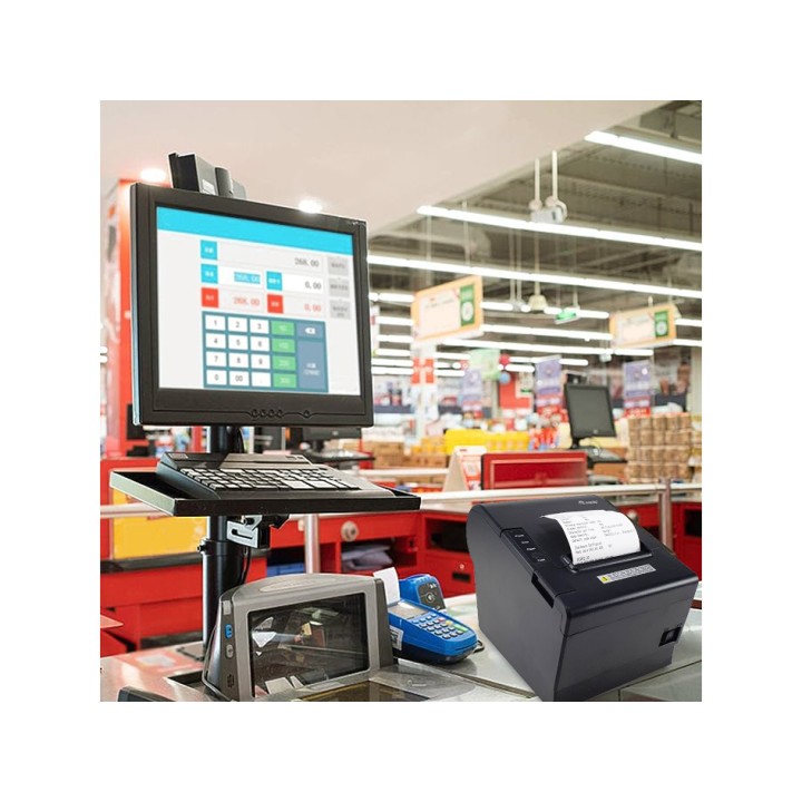 Impresora EQUIP Térmica USB/RJ-11 WiFi Negra (351006)