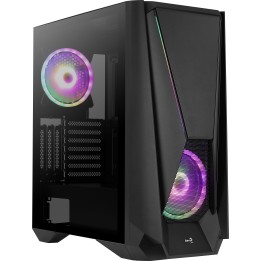 Caja Gaming AEROCOOL RGB ATX EATX mATX Negra (VISORBK)