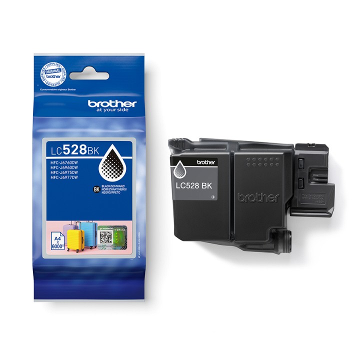 Tinta BROTHER Negro 6000 páginas (LC528BK)