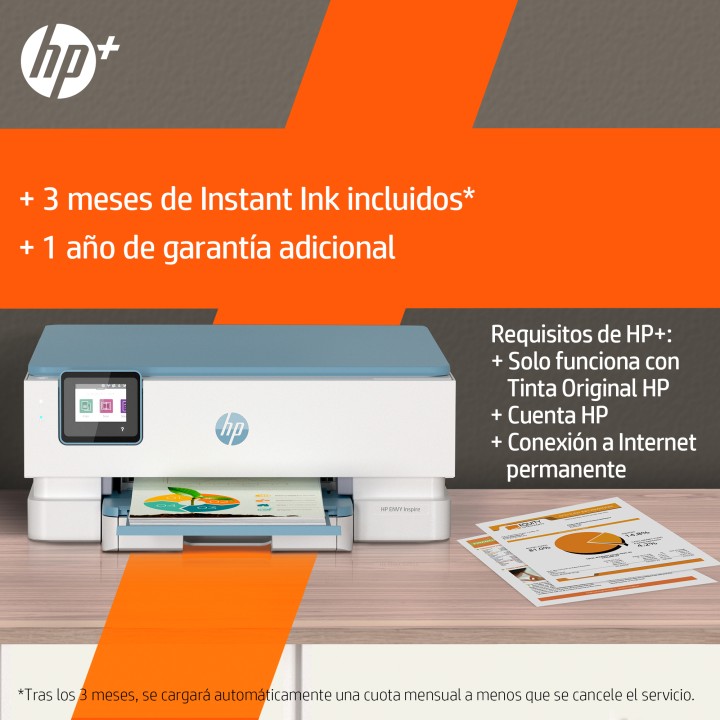 Multif HP Envy Inspire 7221e A4 Color Blanca (2H2N1B)