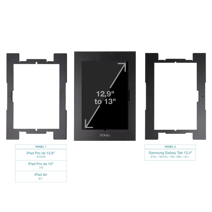 Marco Antirrobo TooQ para Tablet 13" (TQATTE2601-M-B)