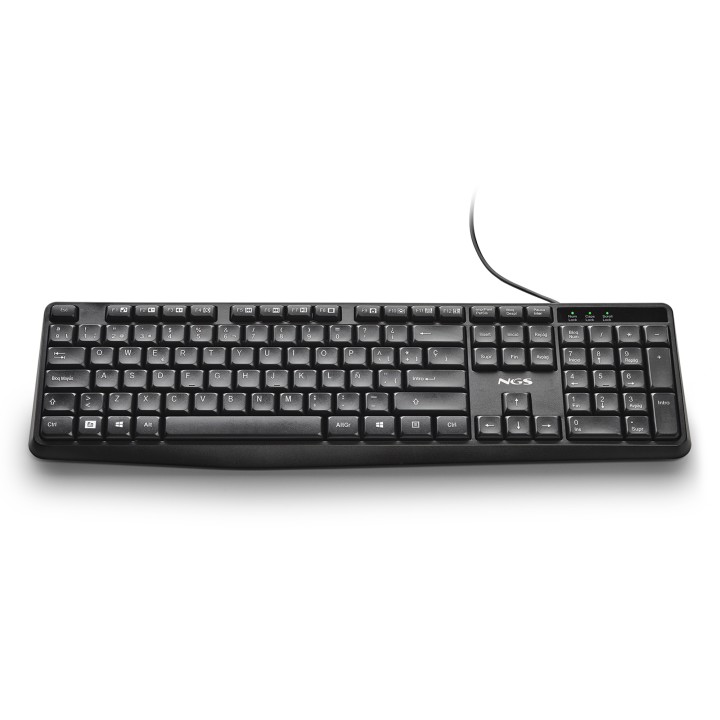 Teclado NGS Funky V4 USB 1.5 m Negro (FUNKYV4SPANISH)
