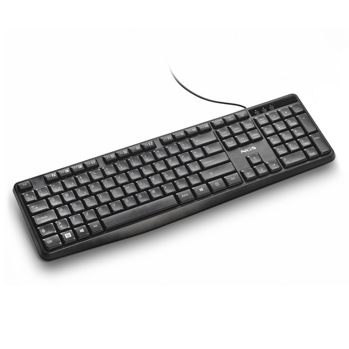 Teclado NGS Funky V4 USB 1.5 m Negro (FUNKYV4SPANISH)