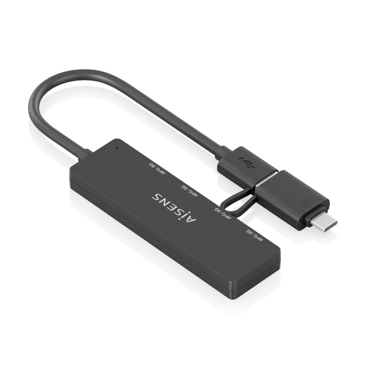 Hub AISENS USB-A + Adap USB-C a 4xUSB-A 3.0 (A109-0987)