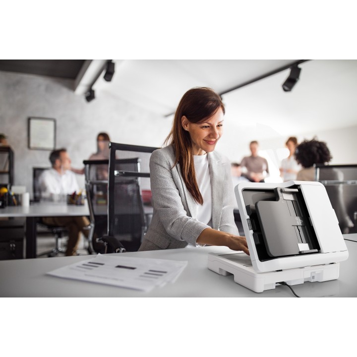 Escáner Epson DS-1730 LED A4 Negro/Blanco (B11B273401)