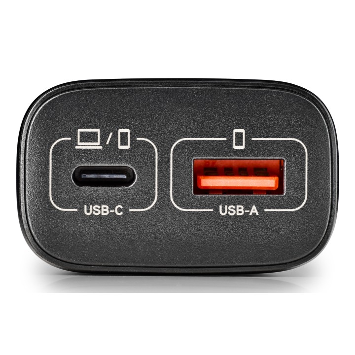 Cargador NGS Era 45W 1USB-A 1USB-C Negro (ERA45WBLACK)