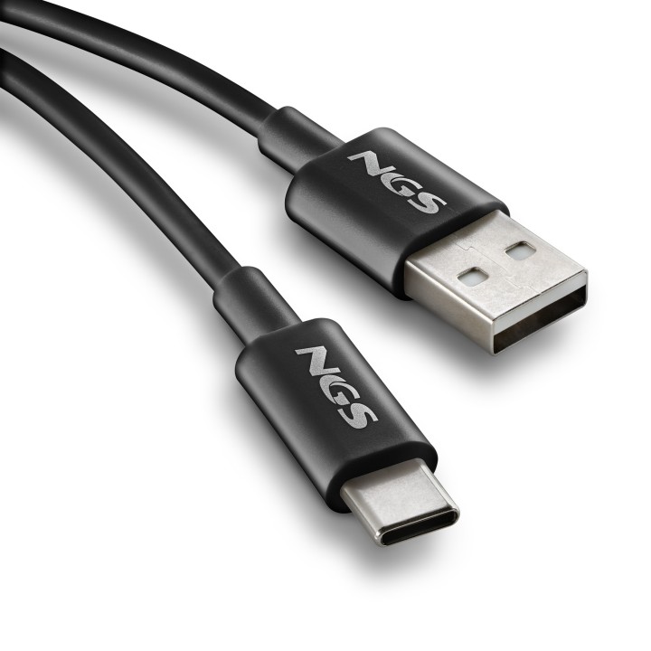 Cable NGS USB-A/M a USB-C/M 1m Negro (ZYRO-ACBLACK)