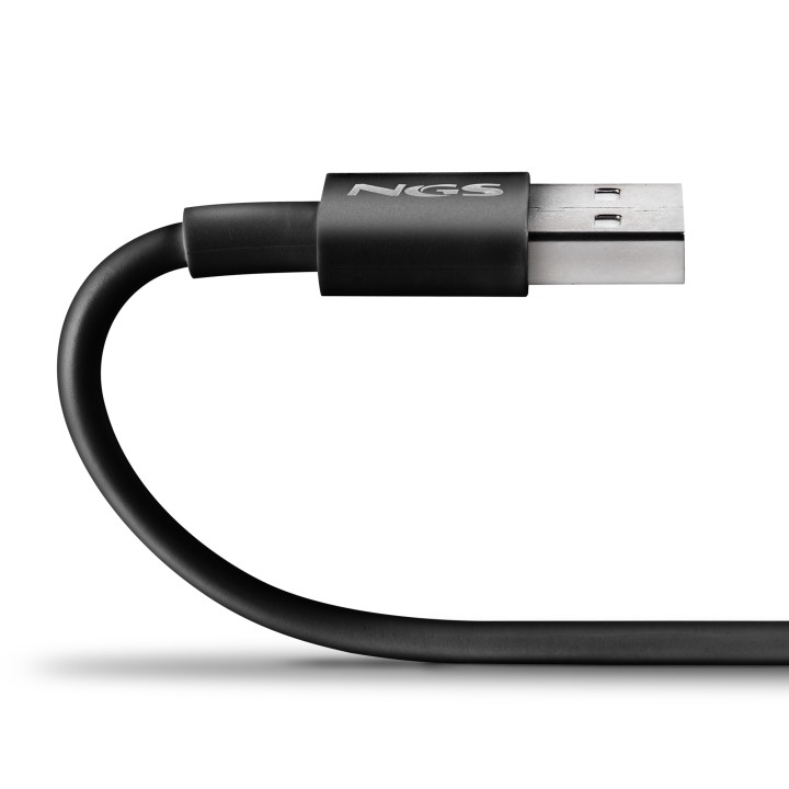 Cable NGS USB-A/M a USB-C/M 1m Negro (ZYRO-ACBLACK)