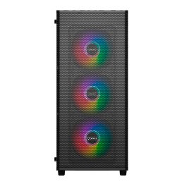 Caja UNYKA Mir 100 ARGB USB-A ATX Negra (UK511303)