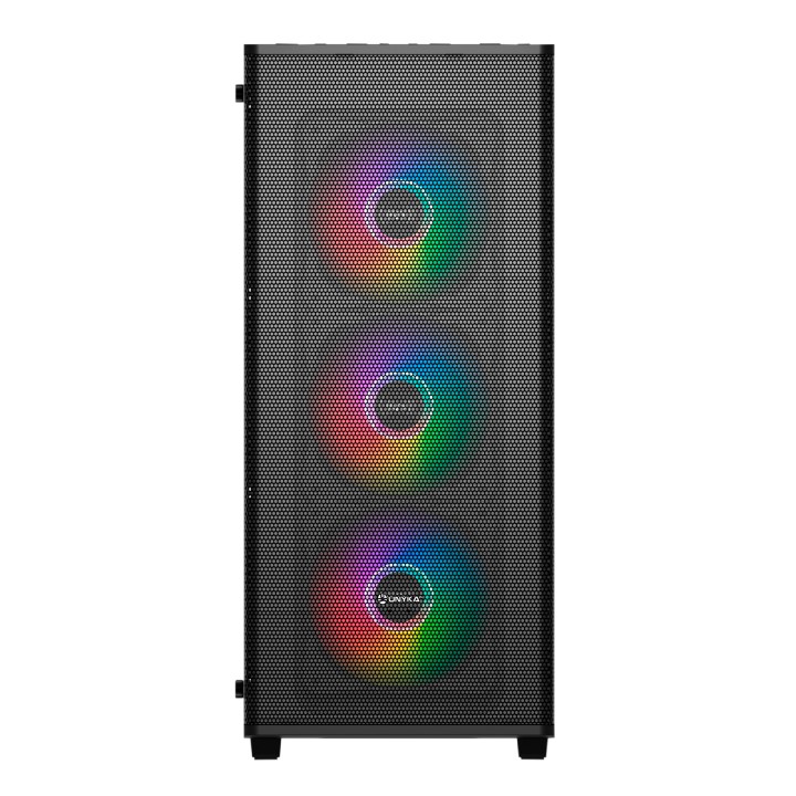 Caja UNYKA Mir 100 ARGB USB-A ATX Negra (UK511303)