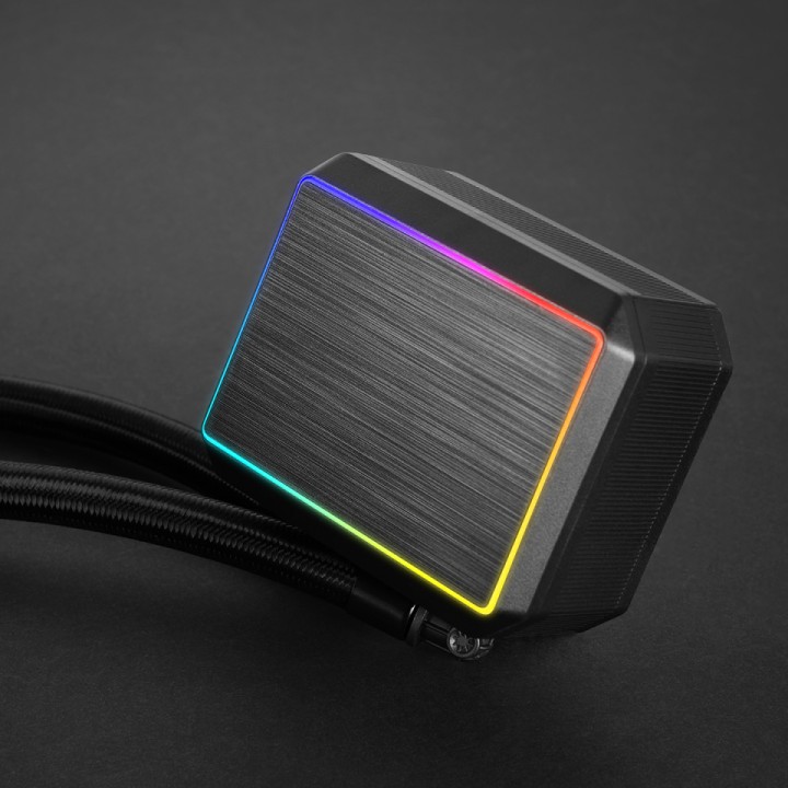 Ref. Líq. Mars Gaming Aio LED 12cm Negro (MLPROII120)