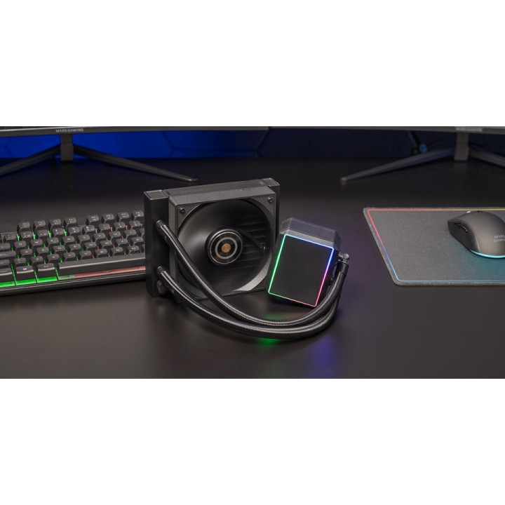 Ref. Líq. Mars Gaming Aio LED 12cm Negro (MLPROII120)